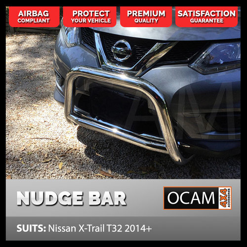 Nudge Bar For Nissan X-Trail T32 2014-2017 Grille Guard Airbag Compliant