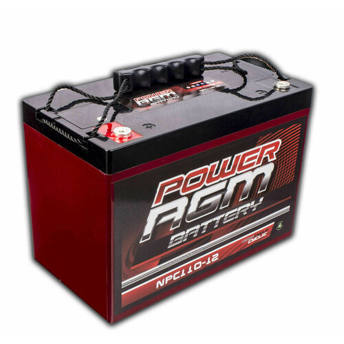 Power AGM Deep Cycle Battery 110Ah 12V | Caravan, Camping & 4WD Battery | OCAM