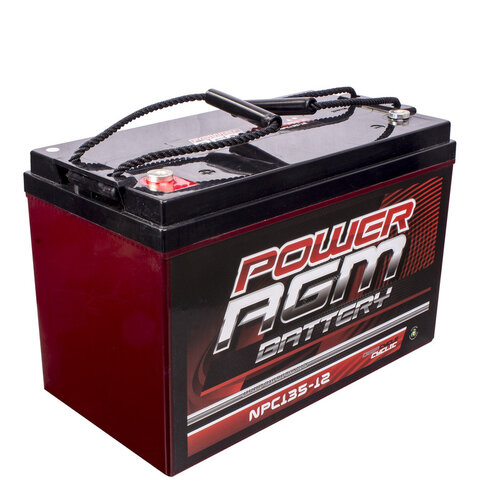 Power AGM Deep Cycle Battery 135Ah 12V | Caravan, Solar & 4WD Battery | OCAM