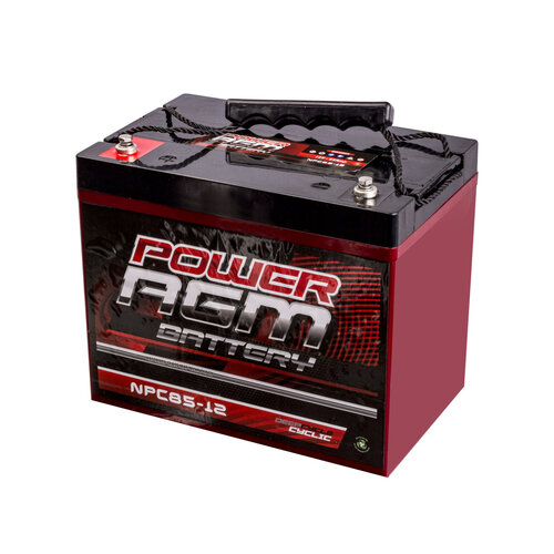 Power AGM Deep Cycle Battery 85Ah 12V | Caravan, Camping & 4WD Battery | OCAM