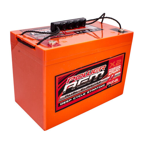 POWER AGM Dual Purpose Battery 110AH 12V, Under Bonnet 24 Months Warranty