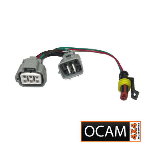 High Beam Adaptor Harness To Suit uit Isuzu DMAX 2017-8/2020 / MUX 2013-21 Fitted with Factory LED Headlights (6 Pins)