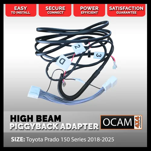 OCAM 4x4 Toyota Prado 150 Series 2018-2025 High Beam Piggyback Adapter