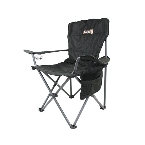 OCAM Camping Chair - Folding Outdoor Camping Chair 4X4 Black Material