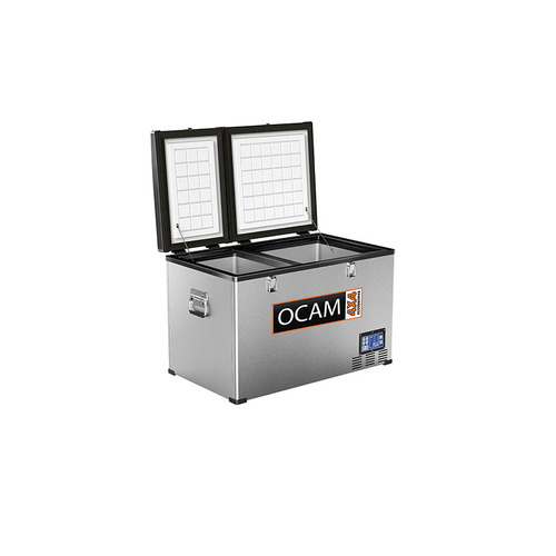OCAM 100 Litre Portable Camping Dual Zone Fridge & Freezer - 3 Year Warranty