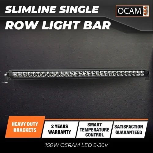 OCAM 30'' Slimline Single Row Light Bar 150W OSRAM LED 9-36V