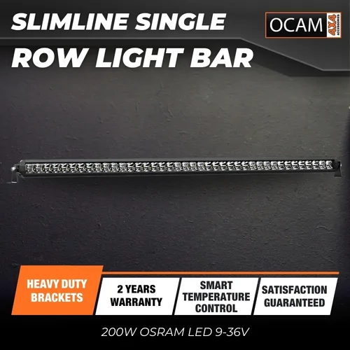 OCAM 40'' Slimline Single Row Light Bar 200W OSRAM LED 9-36V