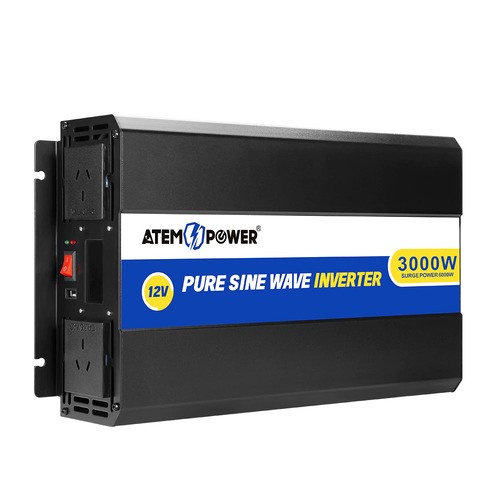ATEM POWER 12V to 240V 3000W/6000W Pure Sine Wave Power Inverter