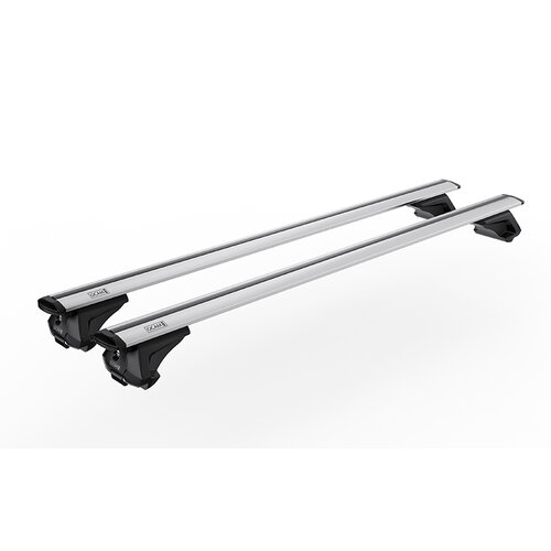OCAM AeroLine Premium Aluminium Roof Rack Cross Bars, 1300mm, Suits Vehicles with Raised & Flush Roof Bars, Silver, Universal Fit