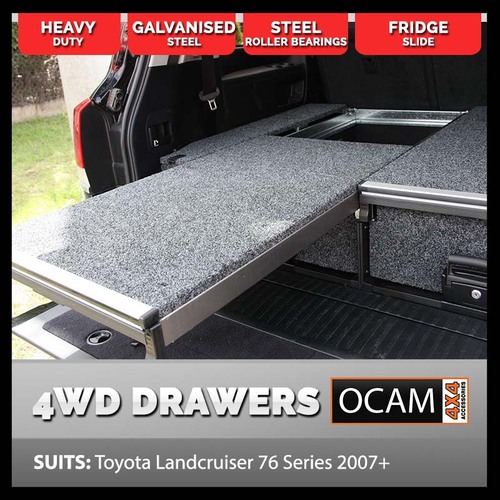 OCAM Rear Drawers For Toyota Landcruiser 76 Series 2007-Current
