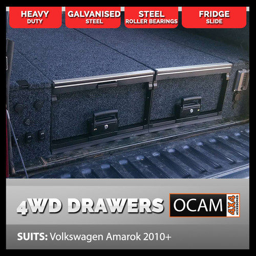 OCAM Rear Drawers For Volkswagen Amarok, Dual Cab, 2009-Current