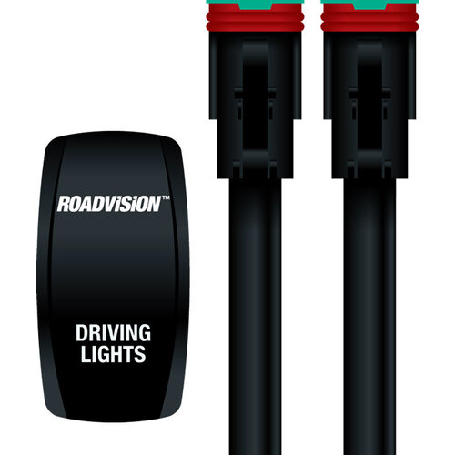 ROADVISION Driving Light Wiring Harness Kit Plug and Play 12V/24V Suits 1 Pair