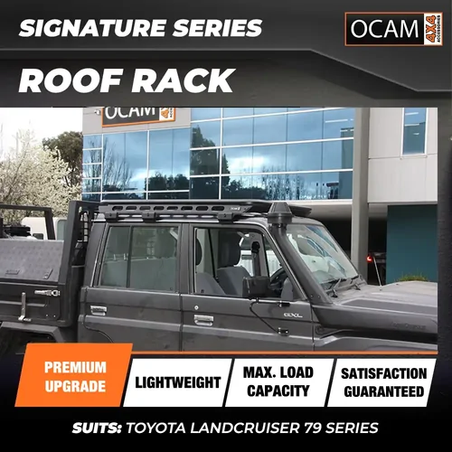 OCAM Signature Platform Roof Rack for Toyota Landcruiser 79 Series, Dual Cab, 1500x1350mm