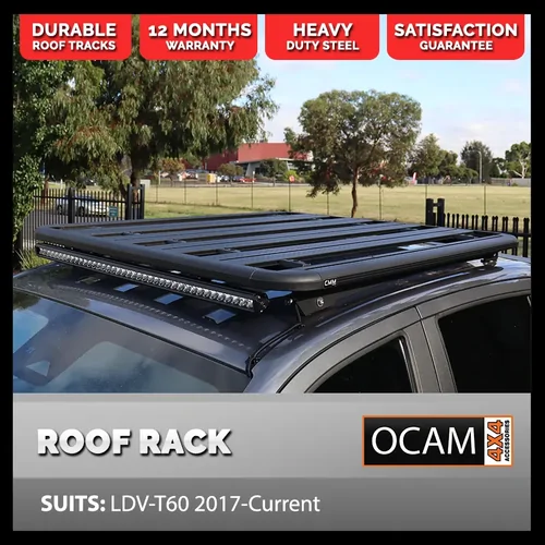 OCAM CMM Aluminium Platform Flat Roof Rack for LDV-T60 2017-Current
