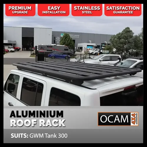 OCAM CMM Aluminium Platform Flat Roof Rack for GWM Tank 300, 220 x 145