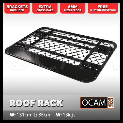 Aluminium Flat Roof Rack for Single Space Extra Cab 850x1250mm Alloy