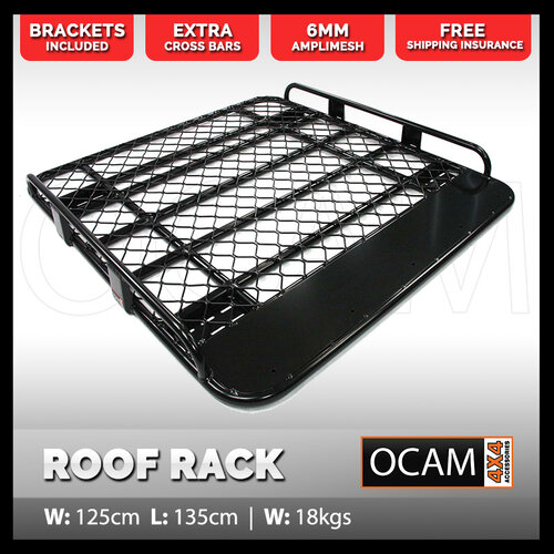 OCAM Aluminium Tradesman Roof Rack for Volkswagon Amarok 05/2023+, Dual Cab, Alloy