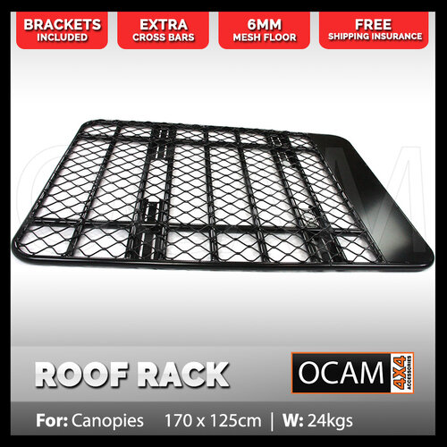 OCAM Aluminium Canopy Roof Rack Flat Alloy 3/4, 1700 x 1250mm