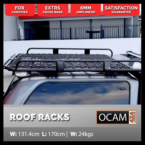 OCAM Aluminium Canopy Roof Rack Tradesman Alloy 3/4, 1700x1314mm