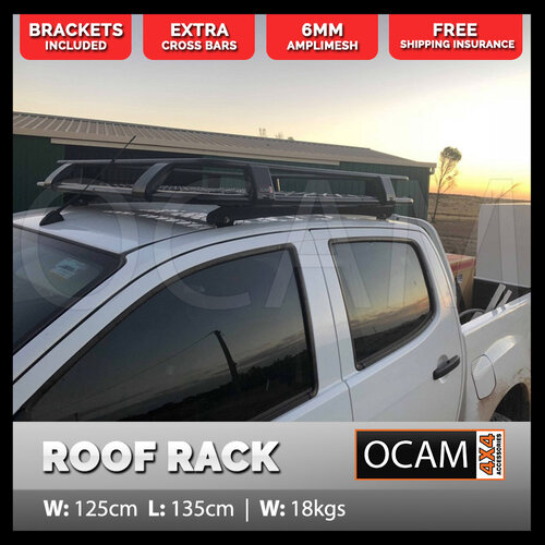Aluminium Roof Rack Cage for Isuzu D-MAX 06/2012-20, LS-U, LS-M, LS-T, Dual Cab Alloy