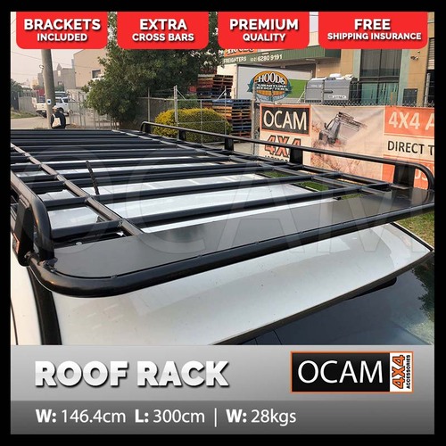 OCAM Aluminium Flat Platform Roof Rack For Hyundai iLoad Alloy 3000x1464mm