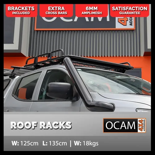 OCAM Aluminium Tradesman Roof Rack for Mitsubishi Triton MQ MR 05/2015-2022 Alloy