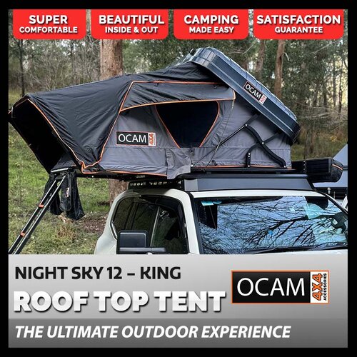 OCAM Night Sky 12, King Rooftop Tent, Hardshell, 1.9m