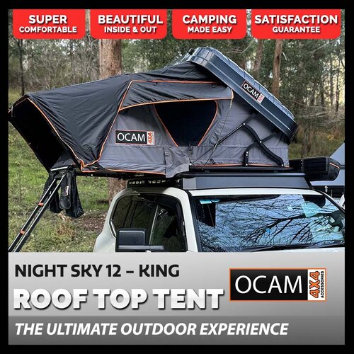 OCAM Night Sky, King Rooftop Tent, Hardshell, 1.9m