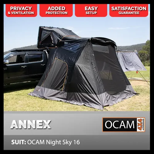 Annex to Suit OCAM Night Sky 16, (1.8m) Aluminium Side Opening Rooftop Tent