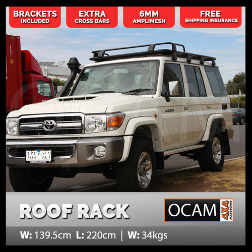 OCAM Roof Top Tent Rack For Toyota Landcruiser 76 Series Wagon Alloy Aluminium