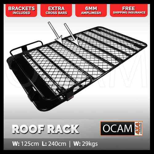 OCAM Aluminium Roof Top Tent Roof Rack 2.4m for Pajero Patrol Landcruiser