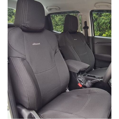 PRE-MADE BUNDLE SPECIAL Wetseat Neoprene Seat, Headrest & Console Covers for Isuzu D-MAX, Dual Cabs, 08/2020-Current