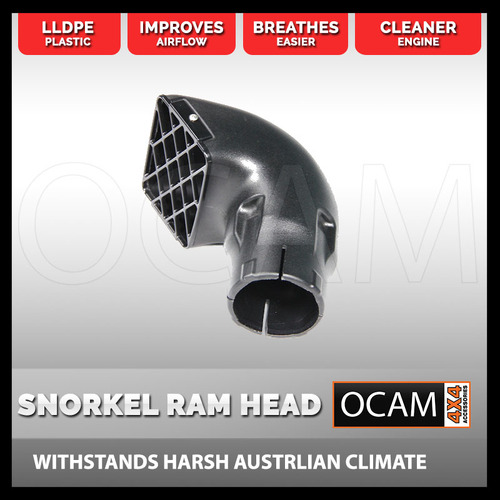 LLDPE Snorkel Ram Head 3.5 inch ( 85mm) to suit 4x4, 4WD, Tractor