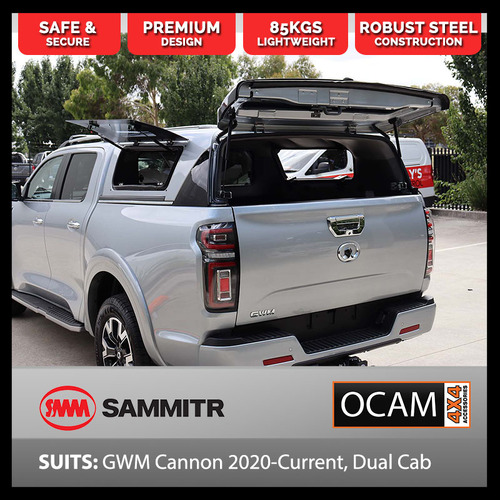 SMM TL1 Deluxe Steel Canopy For GWM Cannon 2020-Current, Dual Cab