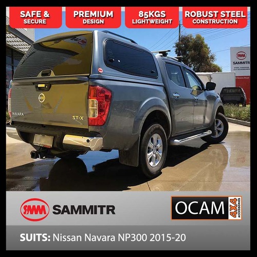 DISCONTINUED - SMM V2 Steel Canopy for Nissan Navara NP300 07/2015-02/2021, Dual Cab