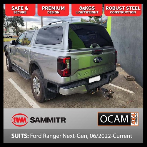 SMM V2 Steel Canopy for Ford Ranger Next-Gen, 06/2022+, Dual Cab