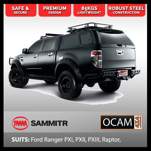 SMM V4 Steel Canopy for Ford Ranger PX PXMKII PXMKIII, 2011-06/2022, Dual Cab