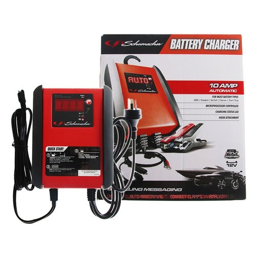 Smart Battery Charger Schumacher SPI10 10A 12V AGM, Standard, Gel, Calcium, Start-Stop