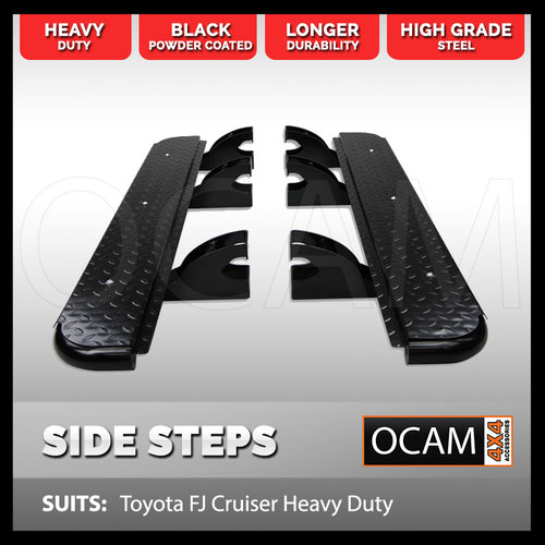 OCAM Steel Side Steps For Toyota FJ Cruiser Heavy Duty 