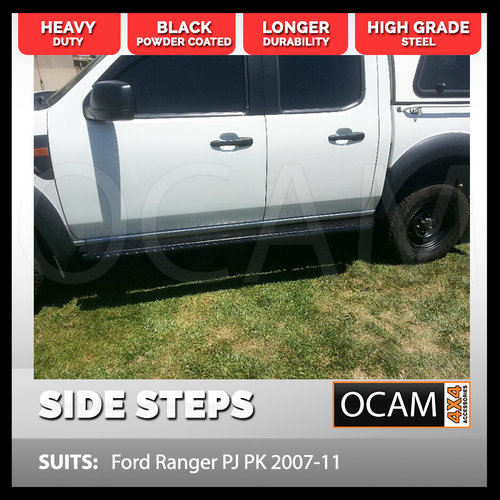 OCAM Steel Side Steps for Ford Ranger PJ PK 2007-2011