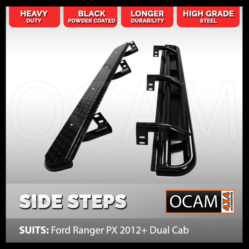 Side Steps for Ford Ranger PX PXMKII PXMKIII 2011-06/2022 Dual Cab Side Steps 4WD 4X4