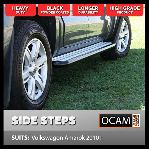 OCAM Heavy Duty Steel Side Steps for Volkswagen Amarok 01/2010-04/2023