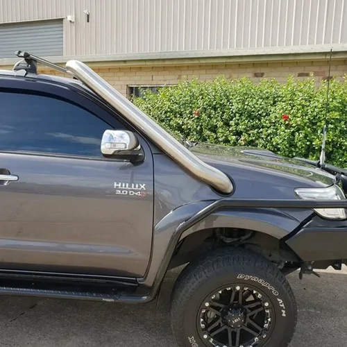 4" Brushed Stainless Steel Snorkel To Suit N70 Toyota Hilux 3.0L D4D Turbo Diesel 2006-2015