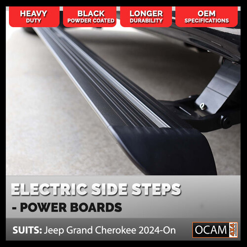OCAM Power Boards Electric Side Steps for Jeep Grand Cherokee 2024-Current