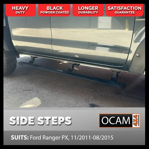 OCAM Power Boards Electric Side Steps for Ford Ranger PX, 11/2011-08/2015