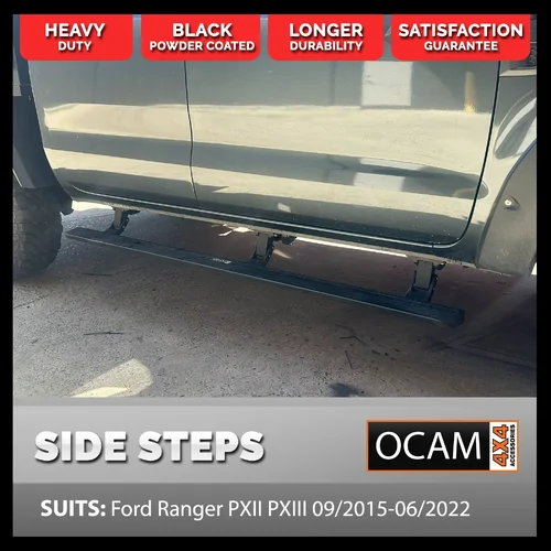 OCAM Power Boards Electric Side Steps for Ford Ranger PXII PXIII 09/2015-06/2022