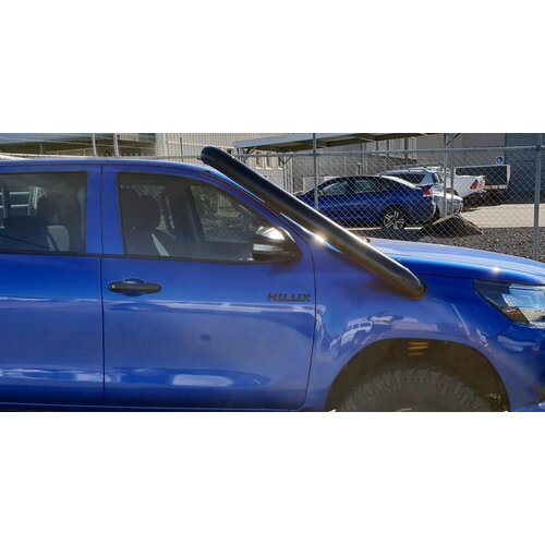 4" Stainless Steel Snorkel Satin Black Powdercoat To Suit Toyota N80 Hilux 2015-current