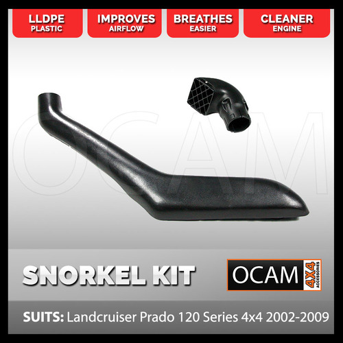 Snorkel Kit for Toyota Landcruiser Prado 120 Series 4x4 12/2002-09/2009 Diesel & Petrol KZJ120R KDJ120R 4X4 4WD