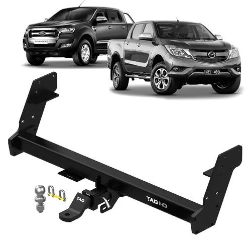 TAG Heavy Duty Towbar for Ford Ranger & Mazda BT-50 09/2011-05/2022 Complete with Tow Ball