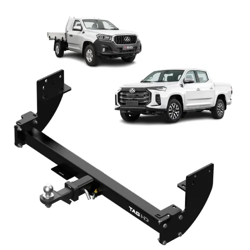 TAG Heavy Duty Towbar for LDV T60 inc Megatub (07/2017 - 02/2024 ) 3000/300KG, Complete with Ball & Direct Fit Wiring Harness, 1120mm Chassis Width